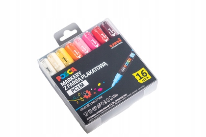 Fixy PC-1M sada 16 barev Posca Uni /Agora