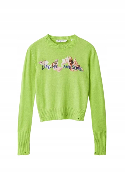 Sweter Desigual Zielony XL T8B128