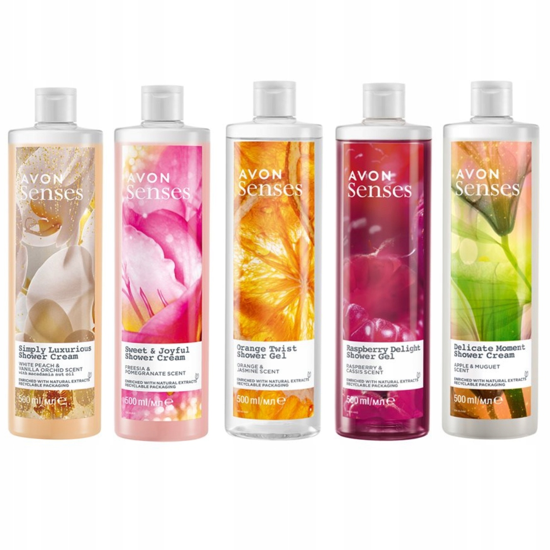 

Avon Zestaw Damskich Żeli pod Prysznic 5 x 500 ml
