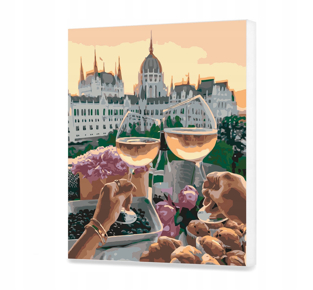 Budapešť Malování podle čísel na dárek 50x60