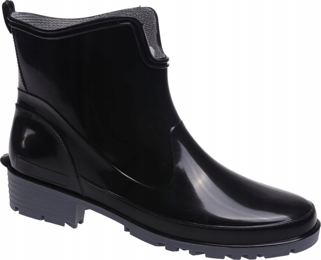 POLSKIE KALOSZE GUMOWCE DAMSKIE GR.SPÓD czarny 38