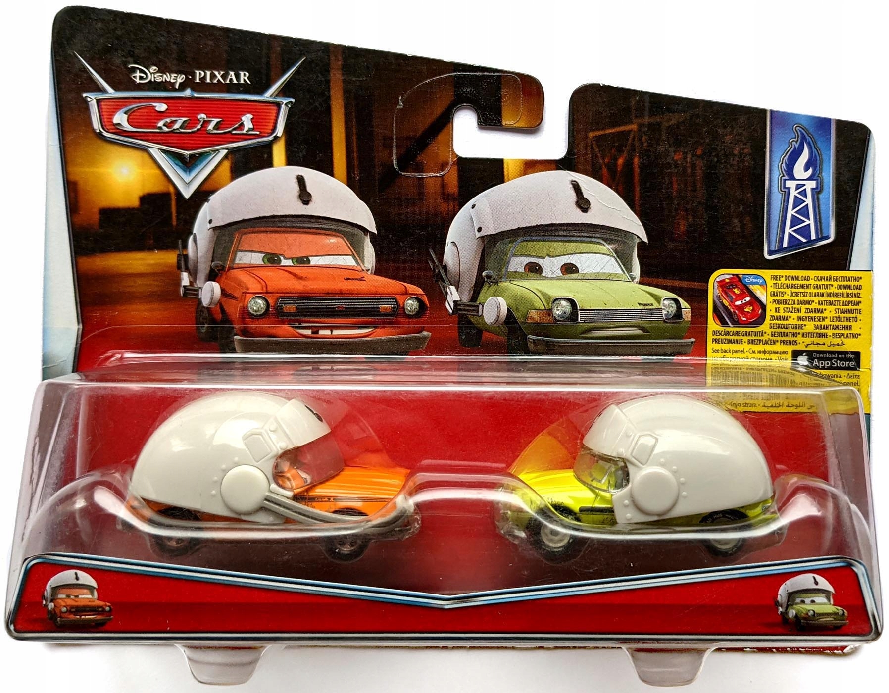 

Mattel Cars Auta Acer Grem W Kaskach Helmet Typki