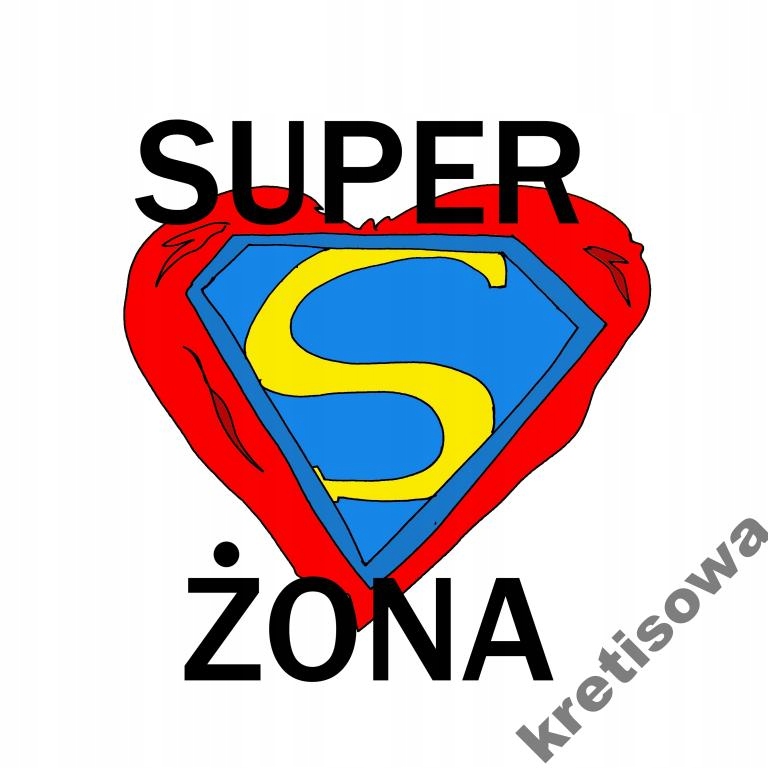 

Damska Koszulka Super Mama Żona Babcia s4b