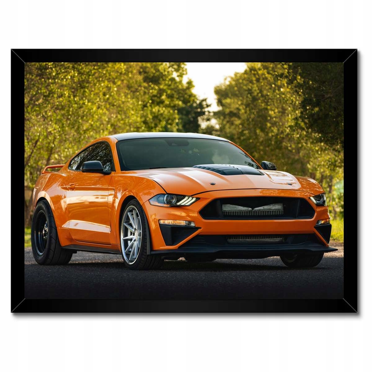 Plakáty v rámu 40x30 Oranžové auto