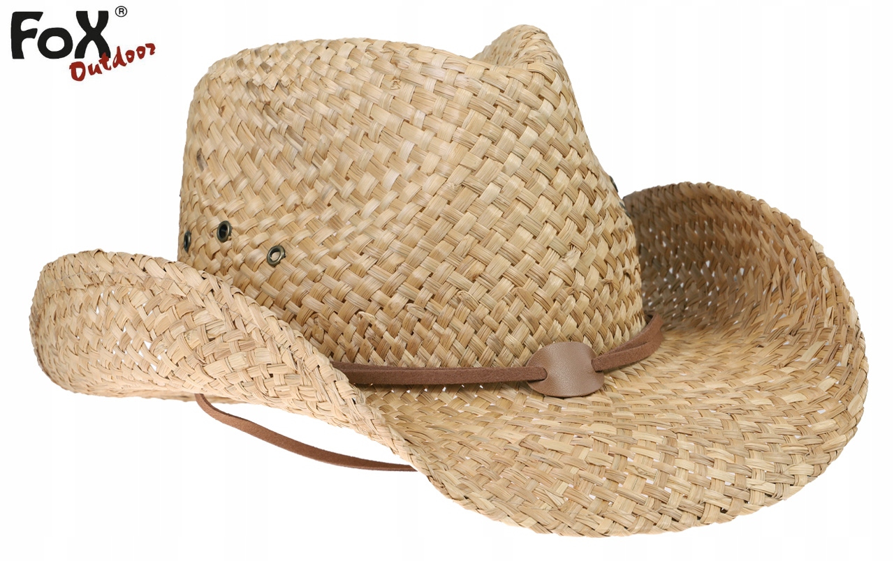 KAPELUSZ KOWBOJSKI SŁOMKOWY ze Sznurkiem Duży FOX Kod producenta 10773
