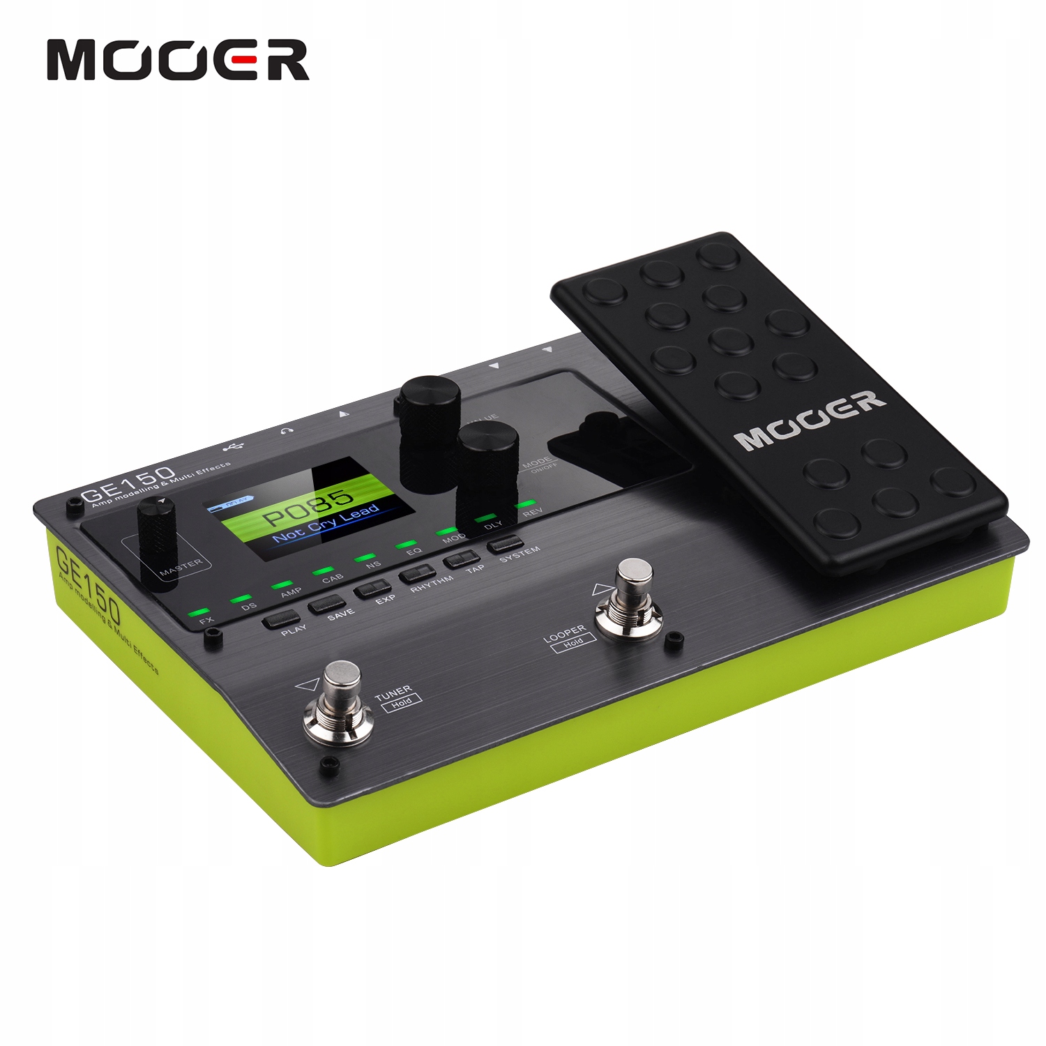 Mooer GE150 Multiefekt Gitarowy – 55 Zesilovačů, 151 Efektů, Looper 80 Sekund, Streamování