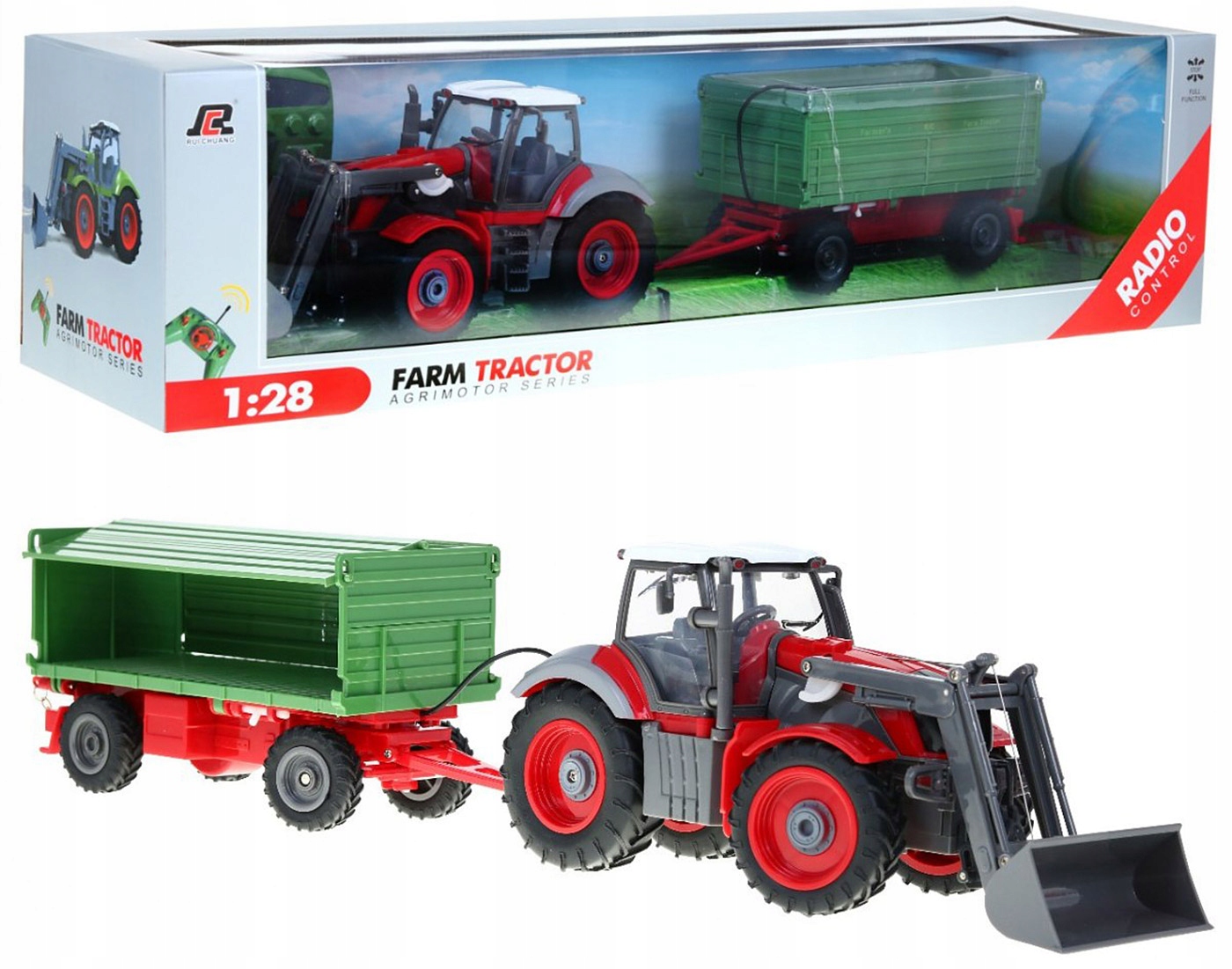 

Duży Traktor Zdalnie Sterowany Z Przyczepą Pilot