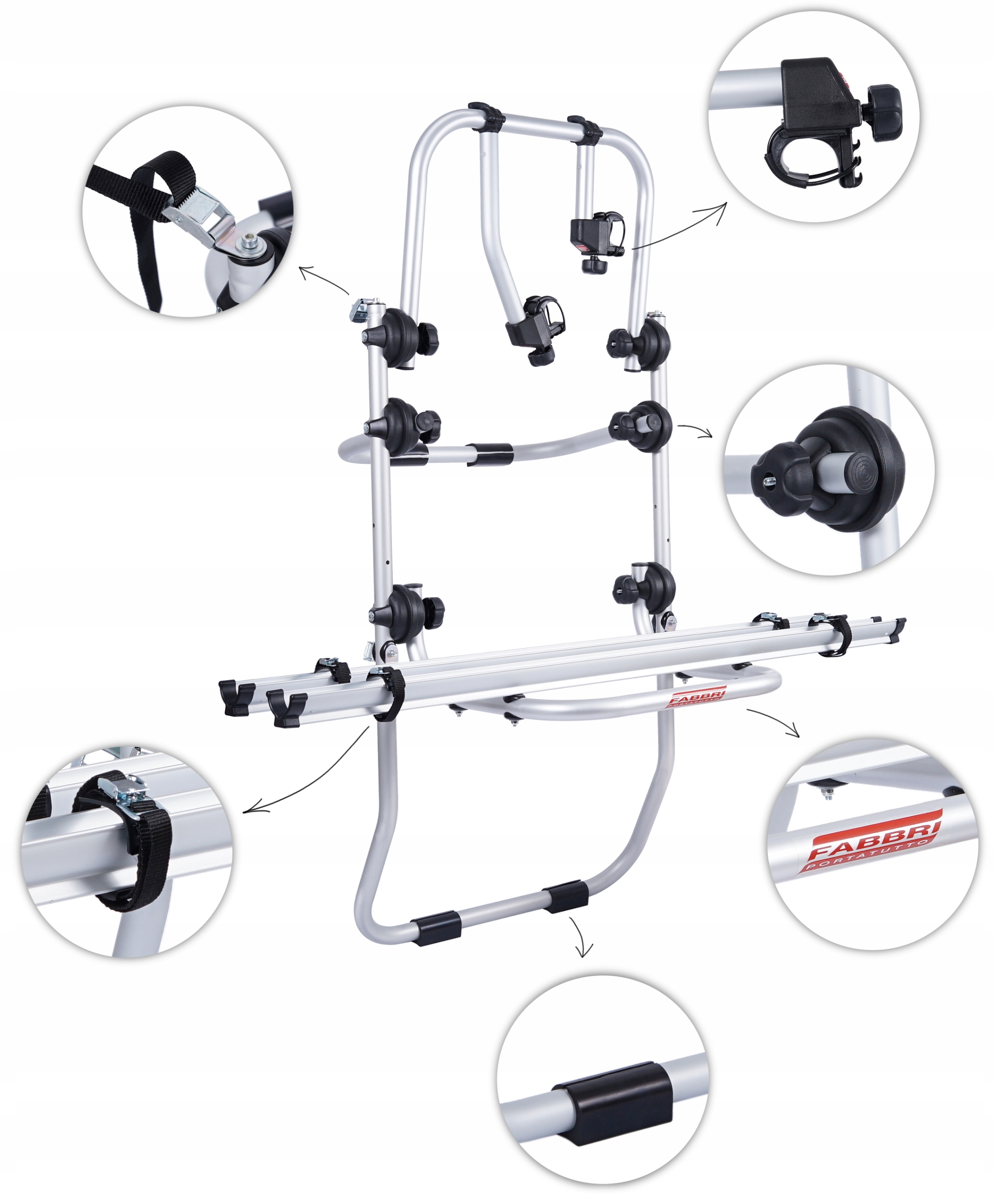 BAGAZNIK UCHWYT ROWEROWY NA KLAPE 2 ROWERY VAN BUS Producent code 6201810