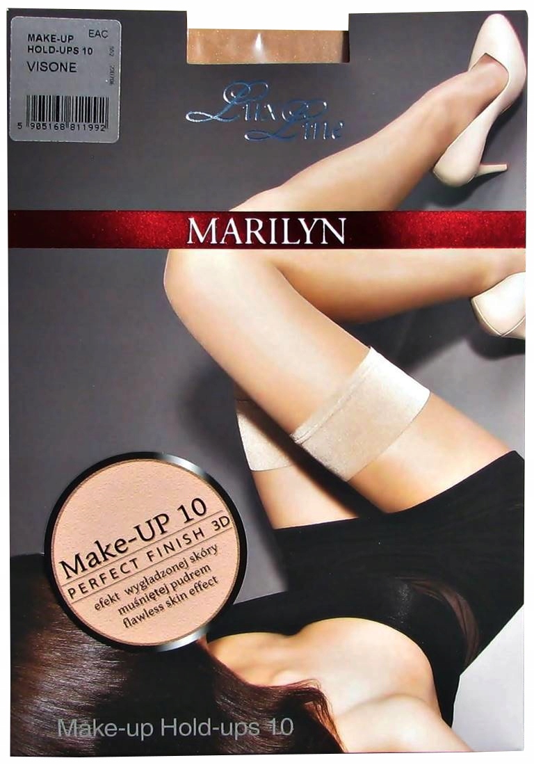 Marilyn Lux Line Pończochy Make-Up 10 HOLD-UPS S/M
