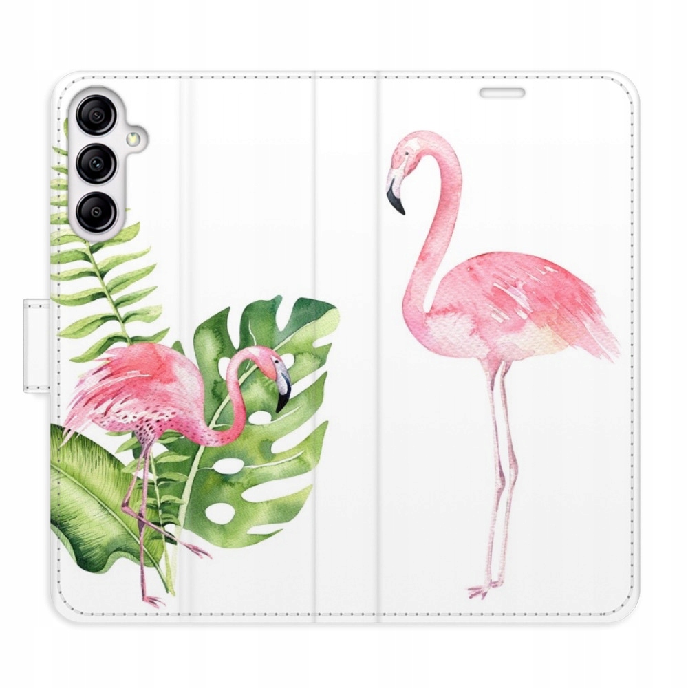 Etui z klapką iSaprio Flamingos do Samsung Galaxy A14 A14 5G
