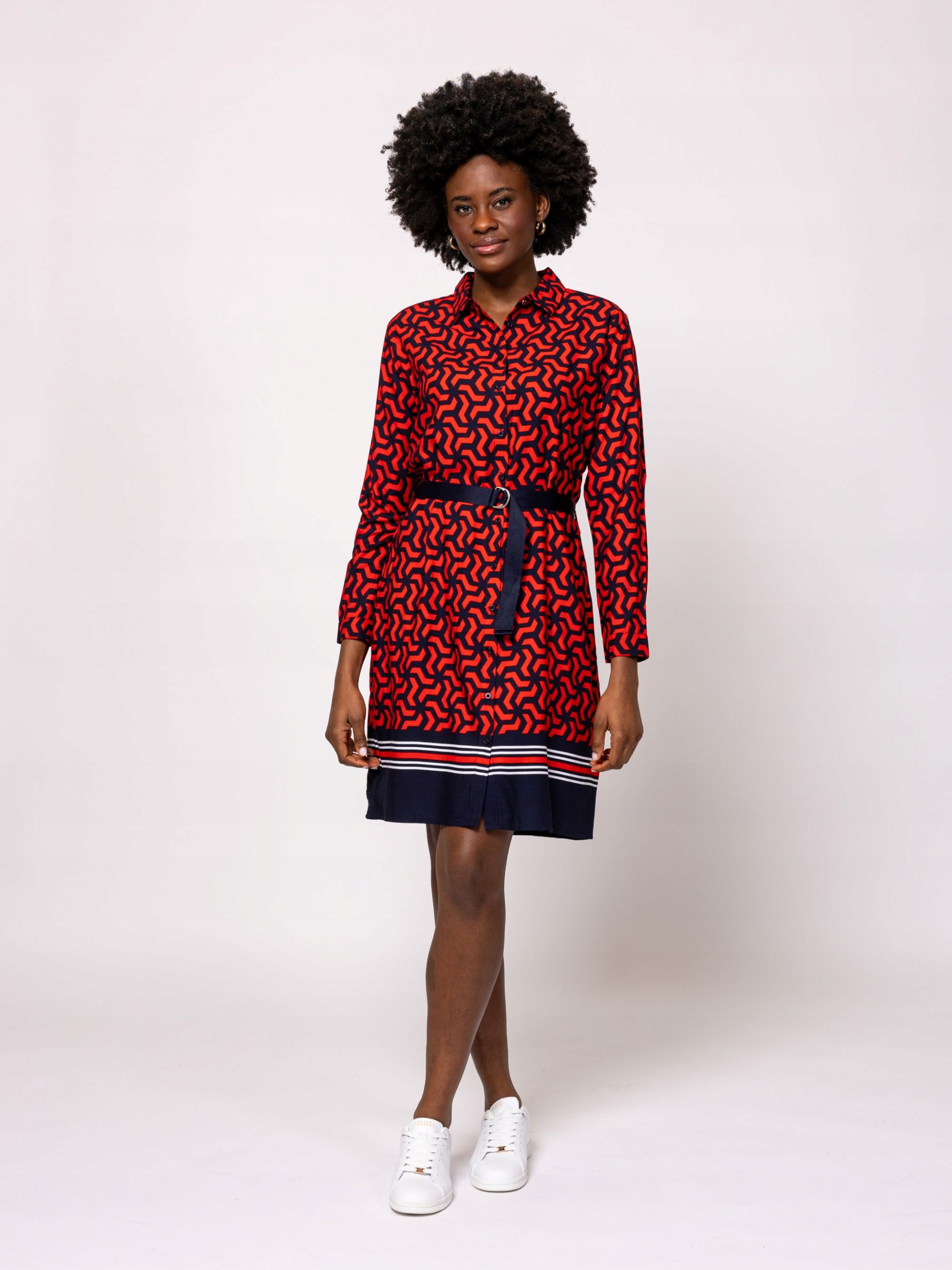 Heavy Tools Elegantní Klasické Letní Šaty MIDI VIVIONS25 Červená M