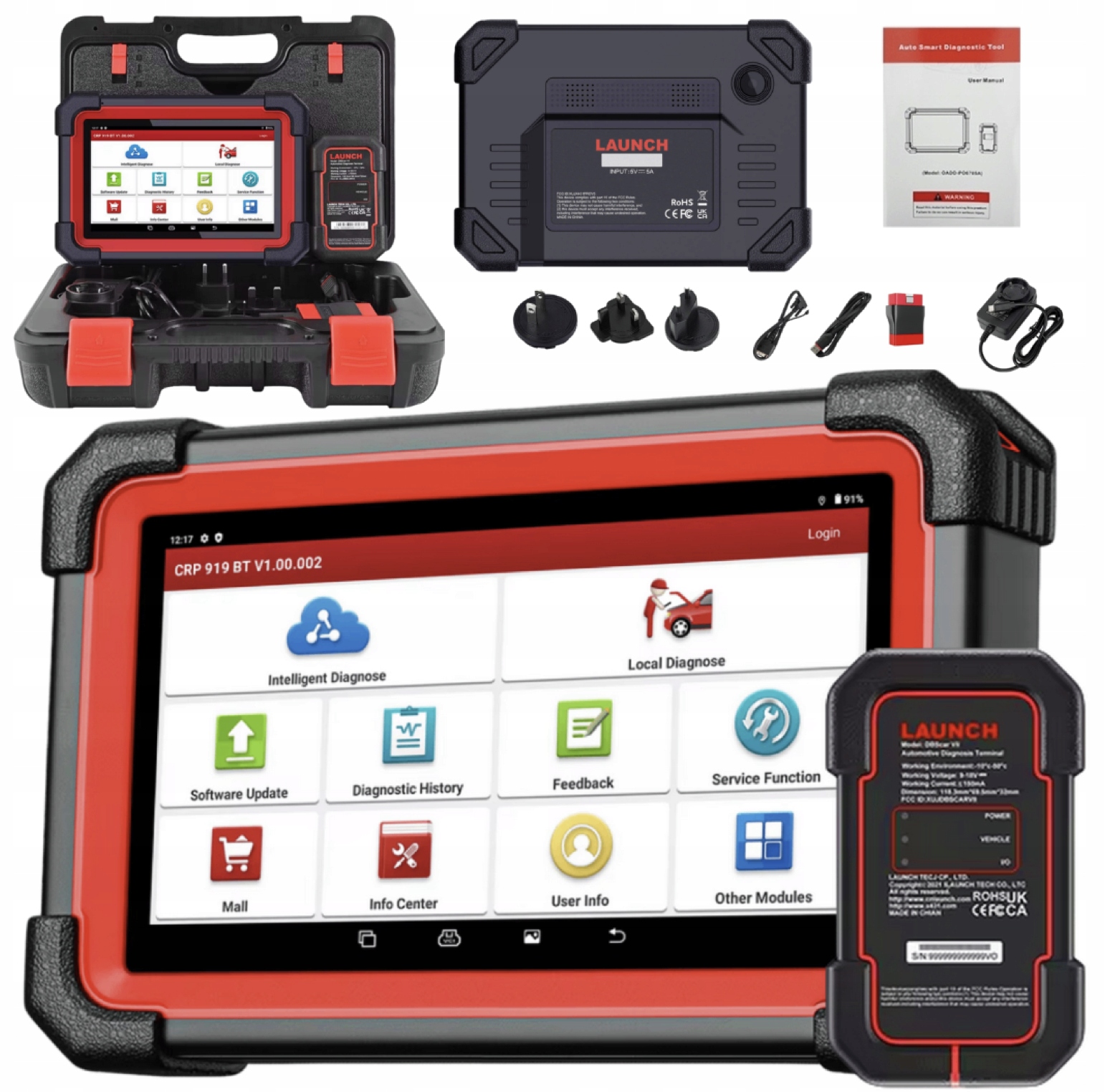 Tester Diagnostický Skener OBD2 Launch CRP919E Bt CanFD 2025 2 Roky