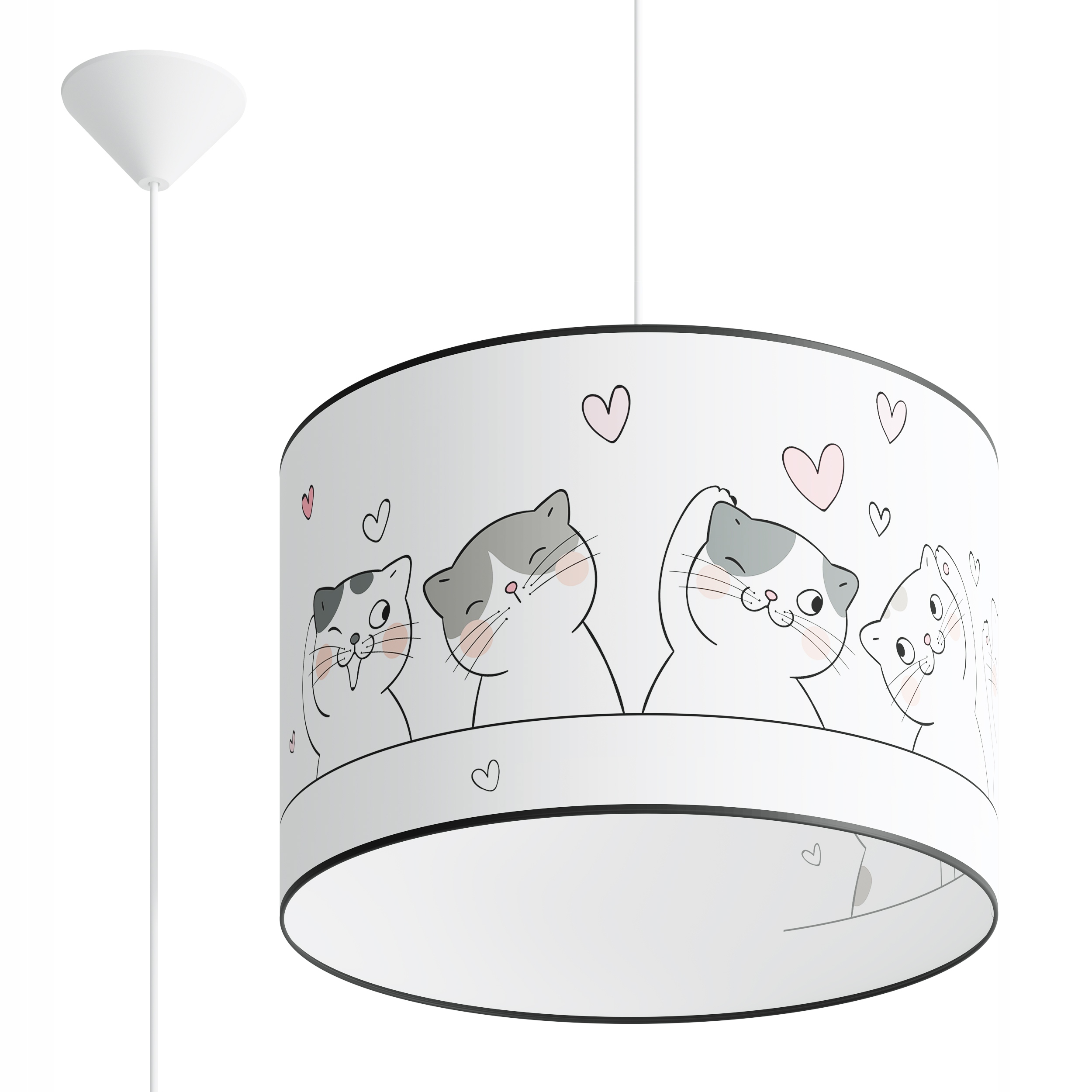 

Lampa wisząca Cat 40 kotki do pokoju dziewczynki