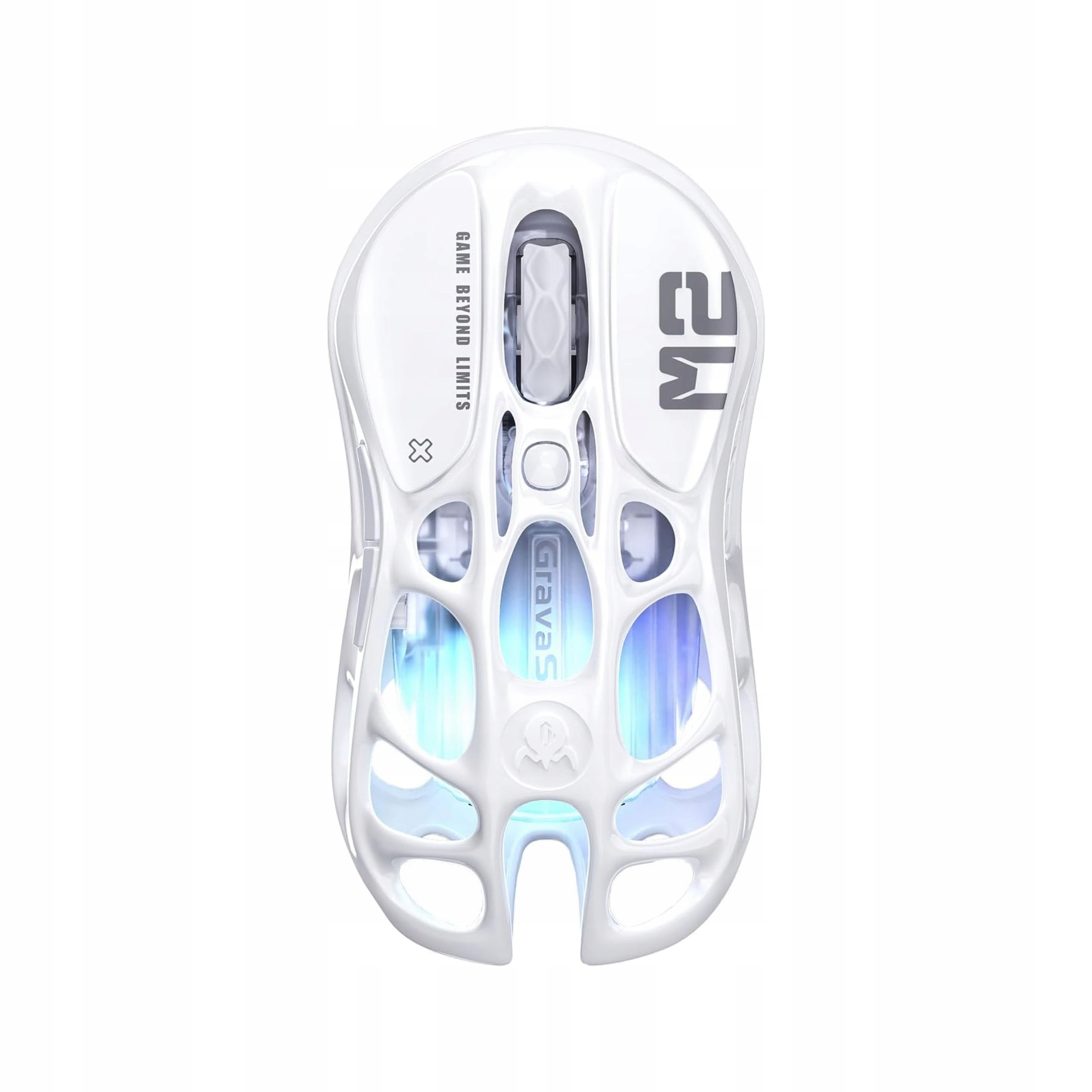 Bezprzewodowa Mysz Gamingowa 2.4 GHz GravaStar Mercury M2 Opaline White