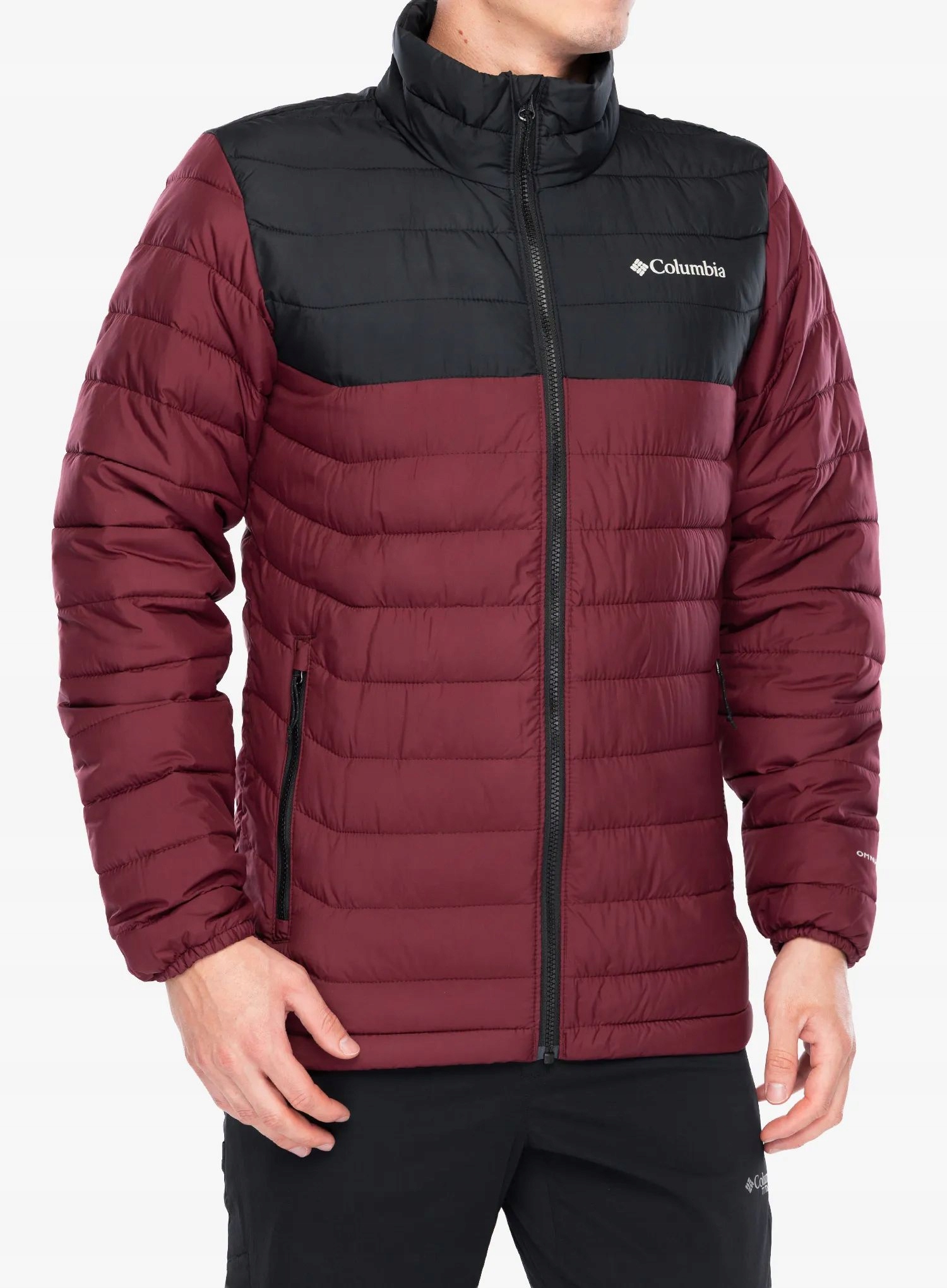 Zateplená bunda Columbia Powder Lite II Jacket rich wine/black M
