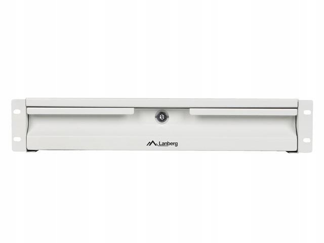 Szuflada do szaf 19 cali 2U 360mm szara 2U/483x360mm udźwig do 90kg montaż