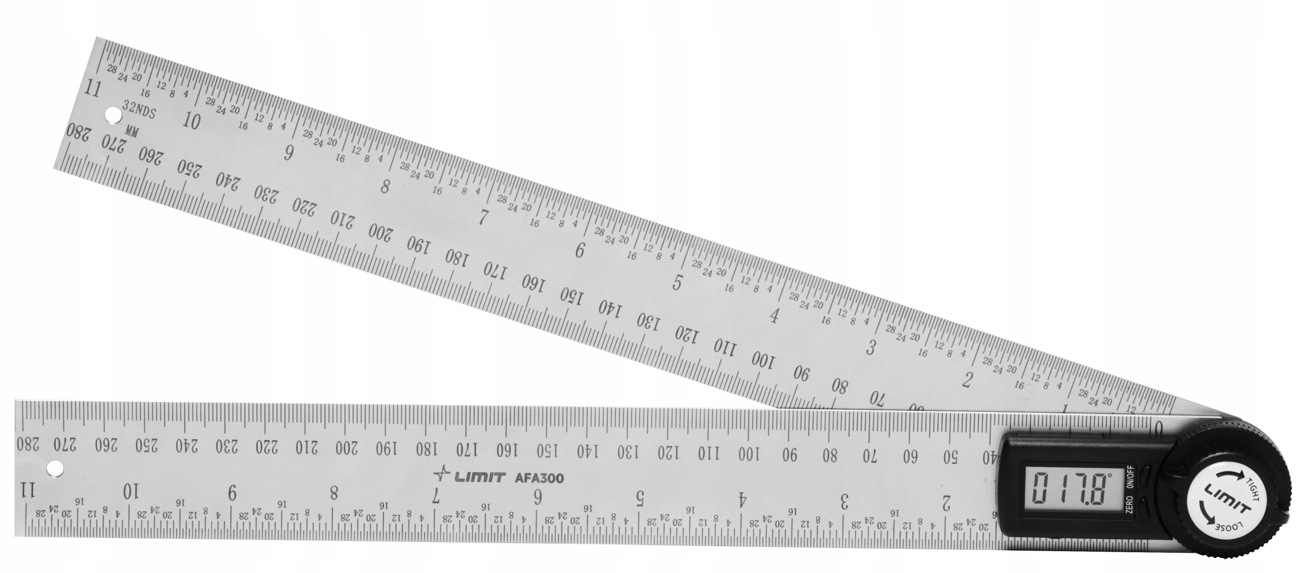 

Cyfrowy kątomierz 300mm z liniałem Limit Afa