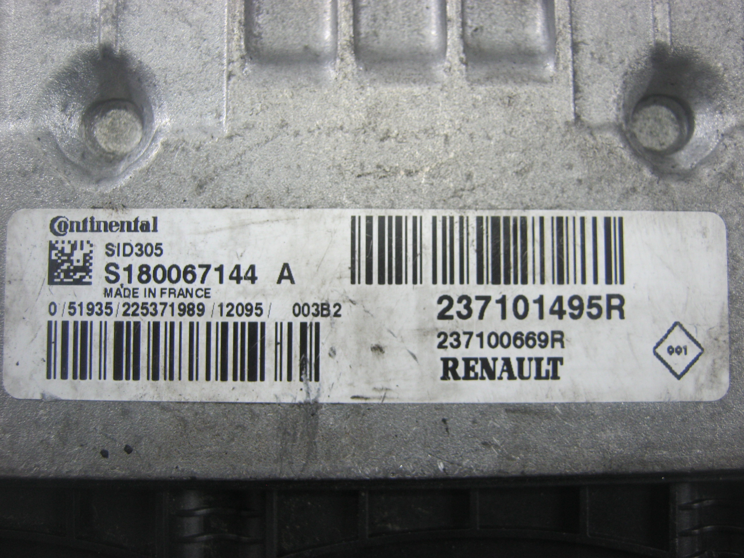 computer control unit RENAULT SCENIC 1.5 DCI 237101495R, S180067144A