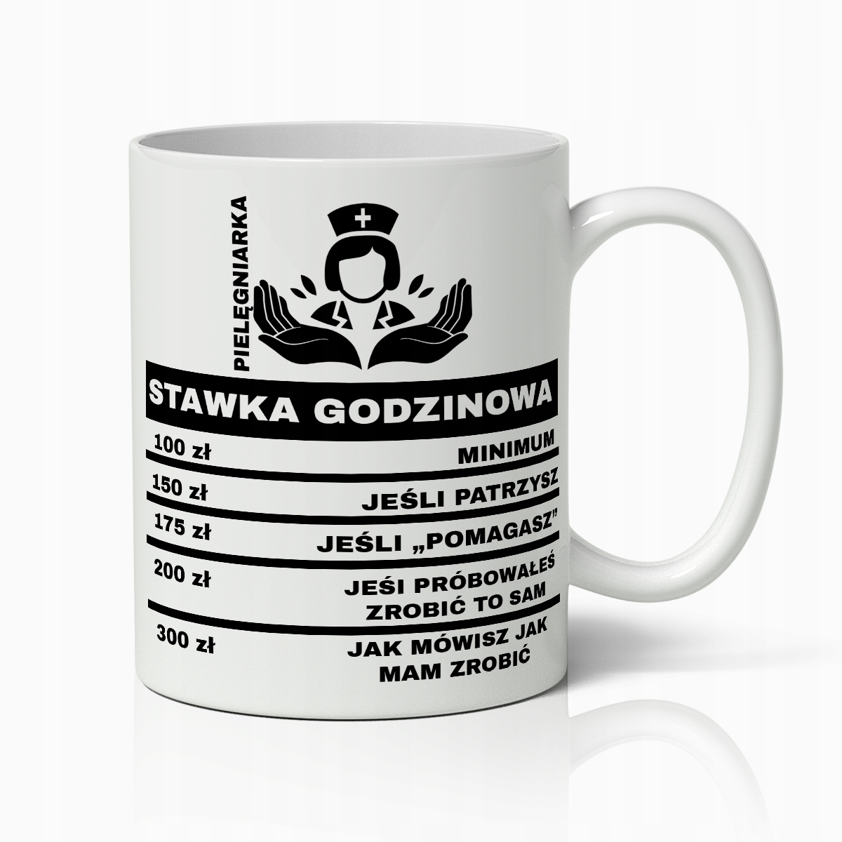 KUBEK ŚMIESZNY PREZENT DLA PIELĘGNIARKI DO PRACY