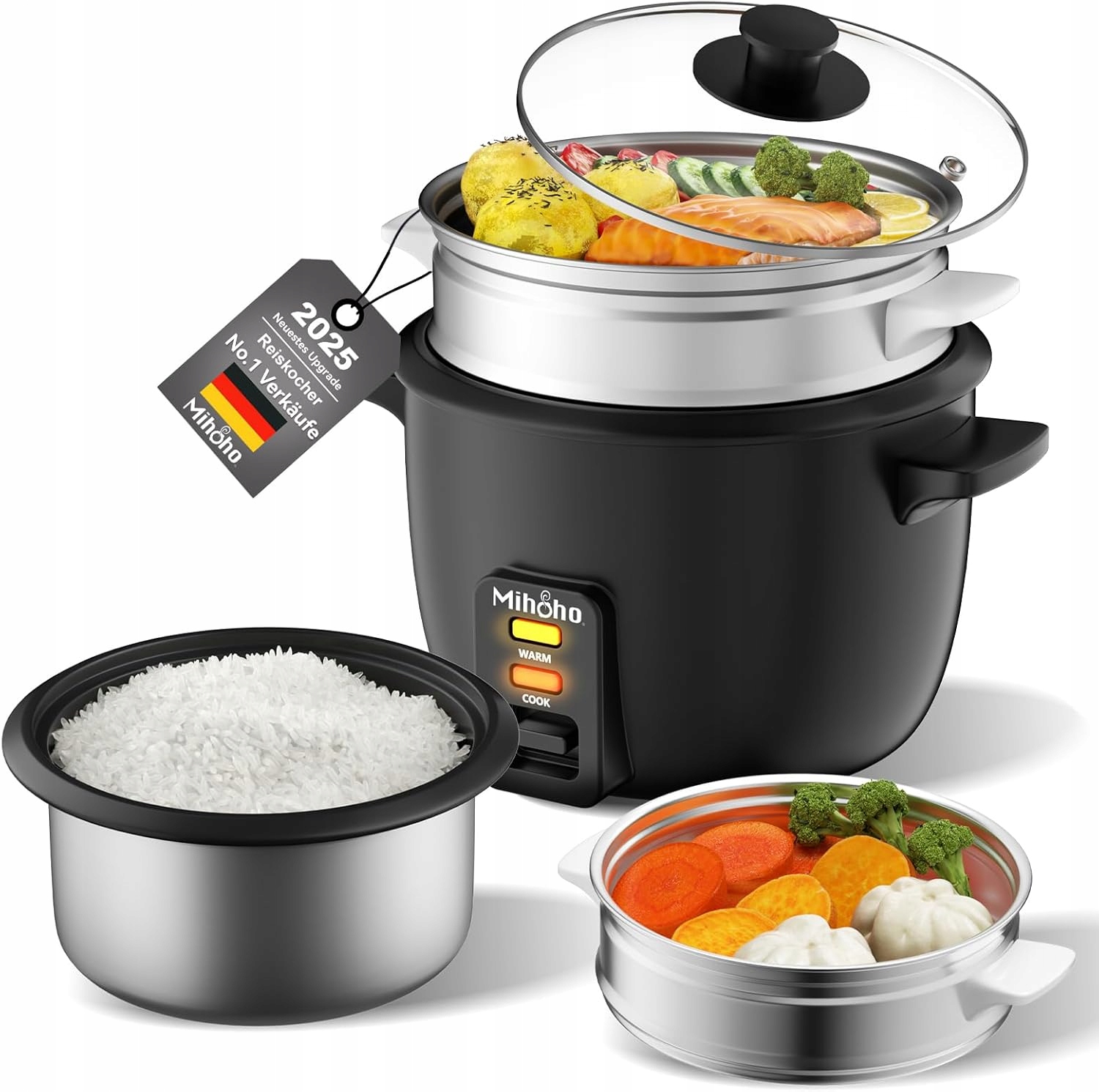 R366 Mihoho рисоварка 400W 2L черный описание!