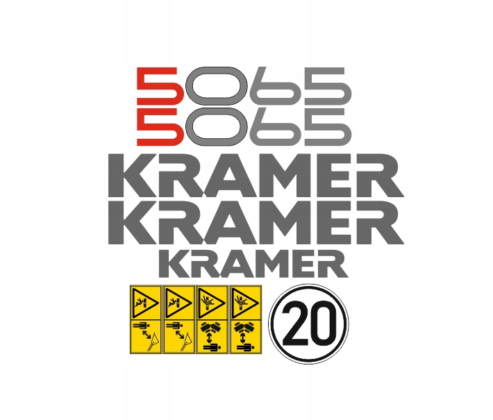 Samolepky s nálepkou Kramer 5065
