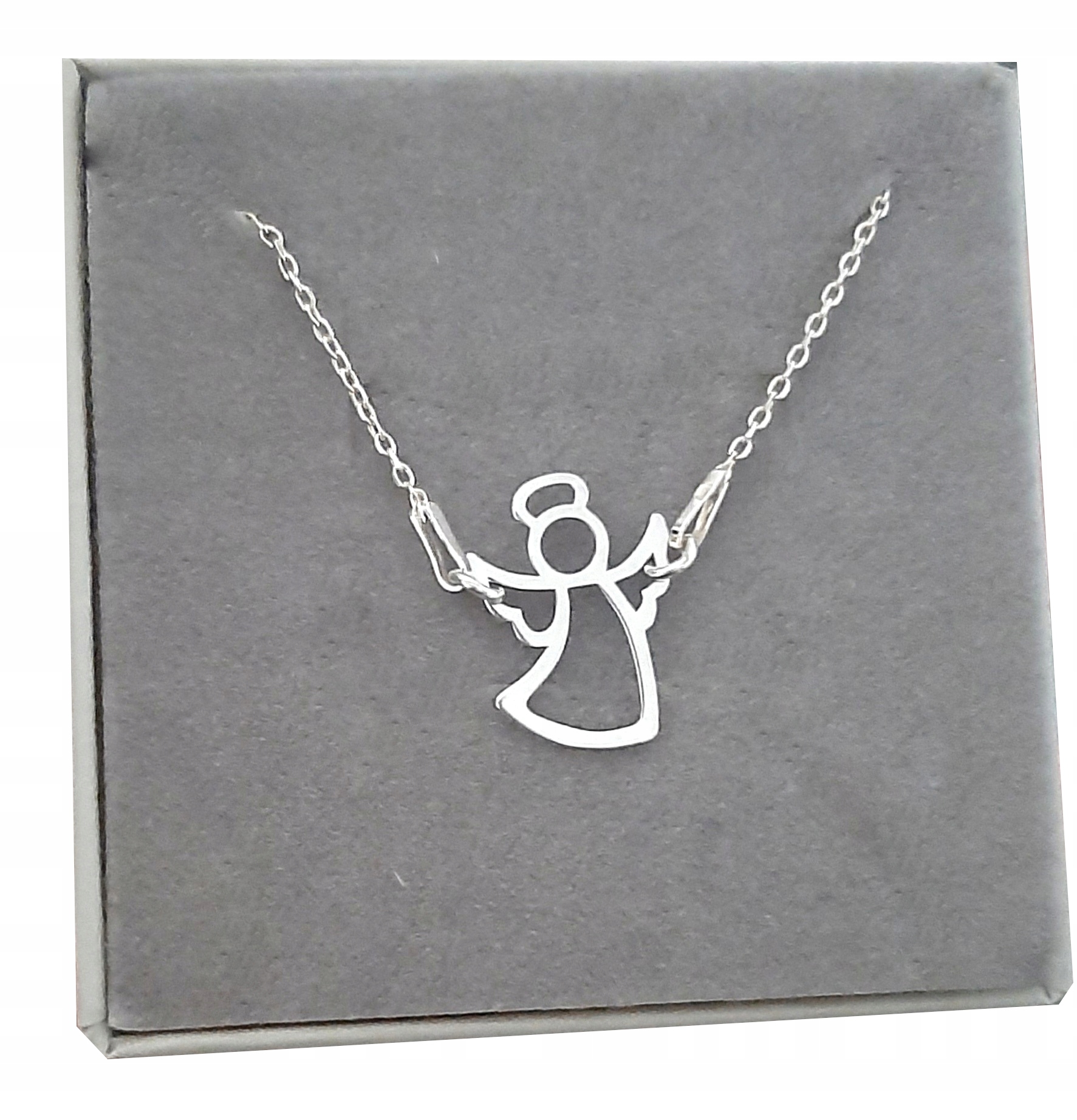 

Bransoletka srebrna celebrytka Aniołek Anioł 925