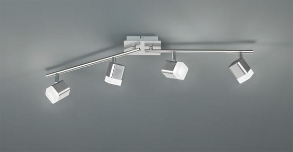 Led stropný reflektor Rl Roubaix strieborný 4x4W IP20 3000K