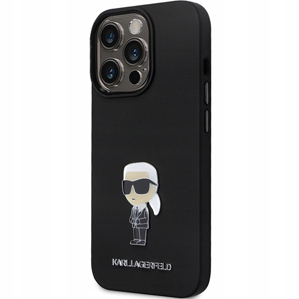 Karl Lagerfeld Pouzdro Pro Iphone 14 Pro Max Ikonik S Kovovým Logem