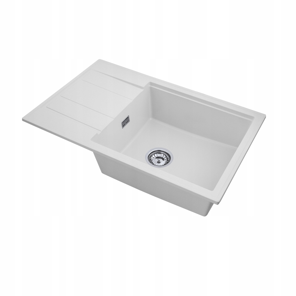 Zlewozmywak Granitowy Modern 8010 Biały