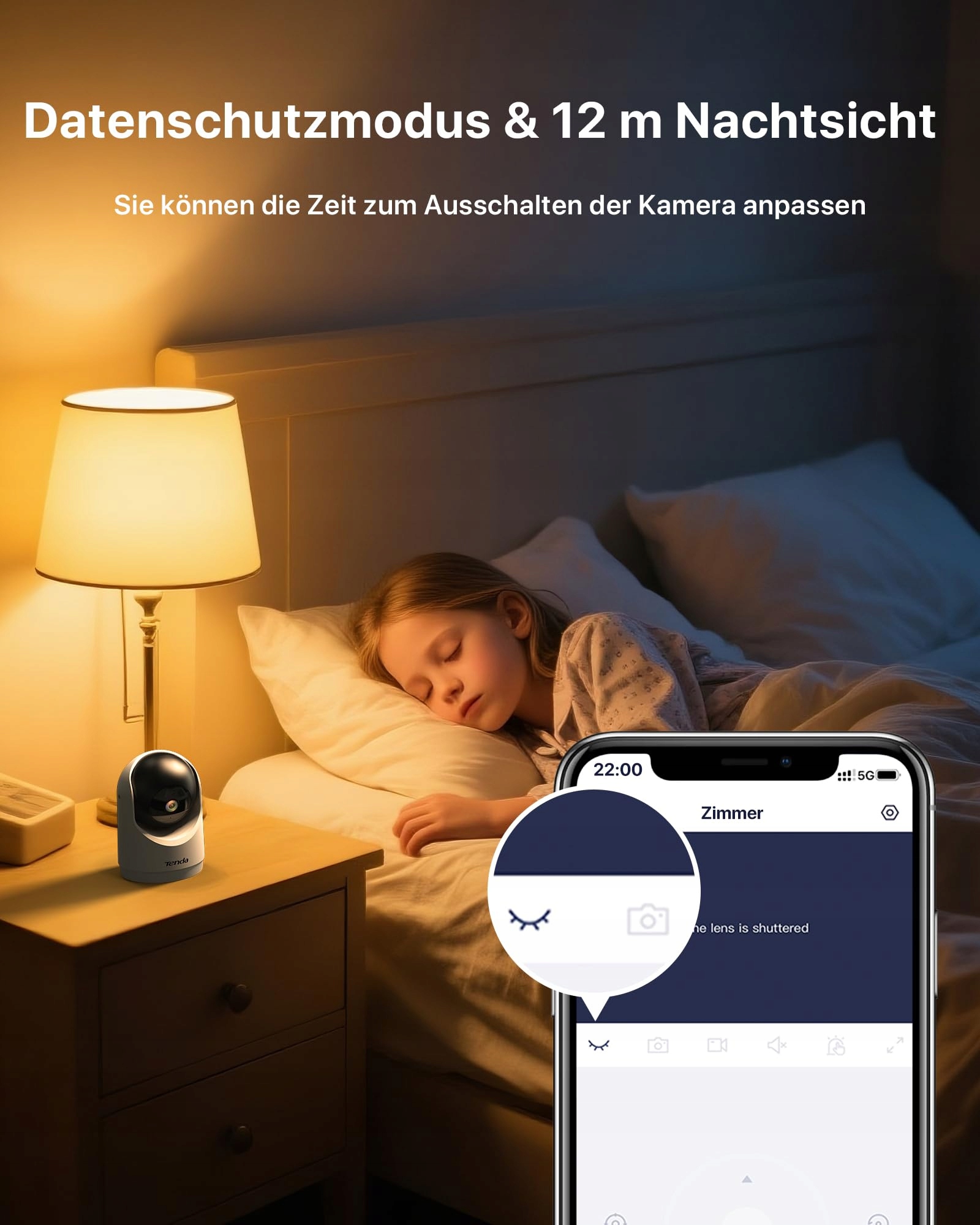 TENDA Kamera Wewnętrzna 2K Wi-Fi 6 3MP Audio Nocny Alarm SD Karta — miniatura 8