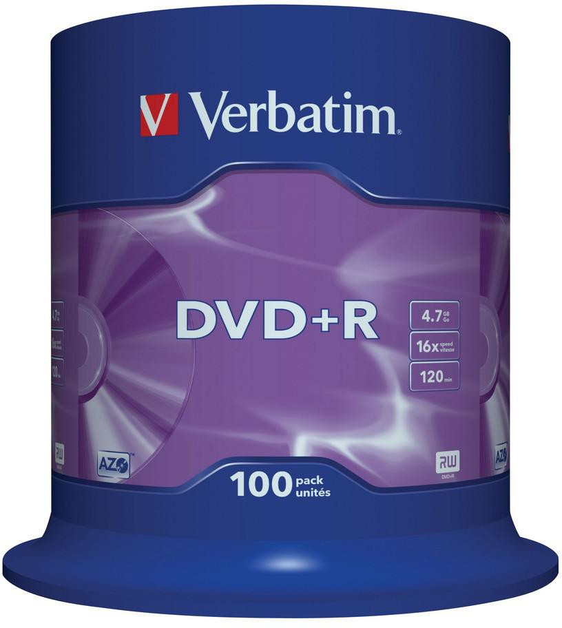 Płyty Dvd+r Verbatim Azo (100szt)
