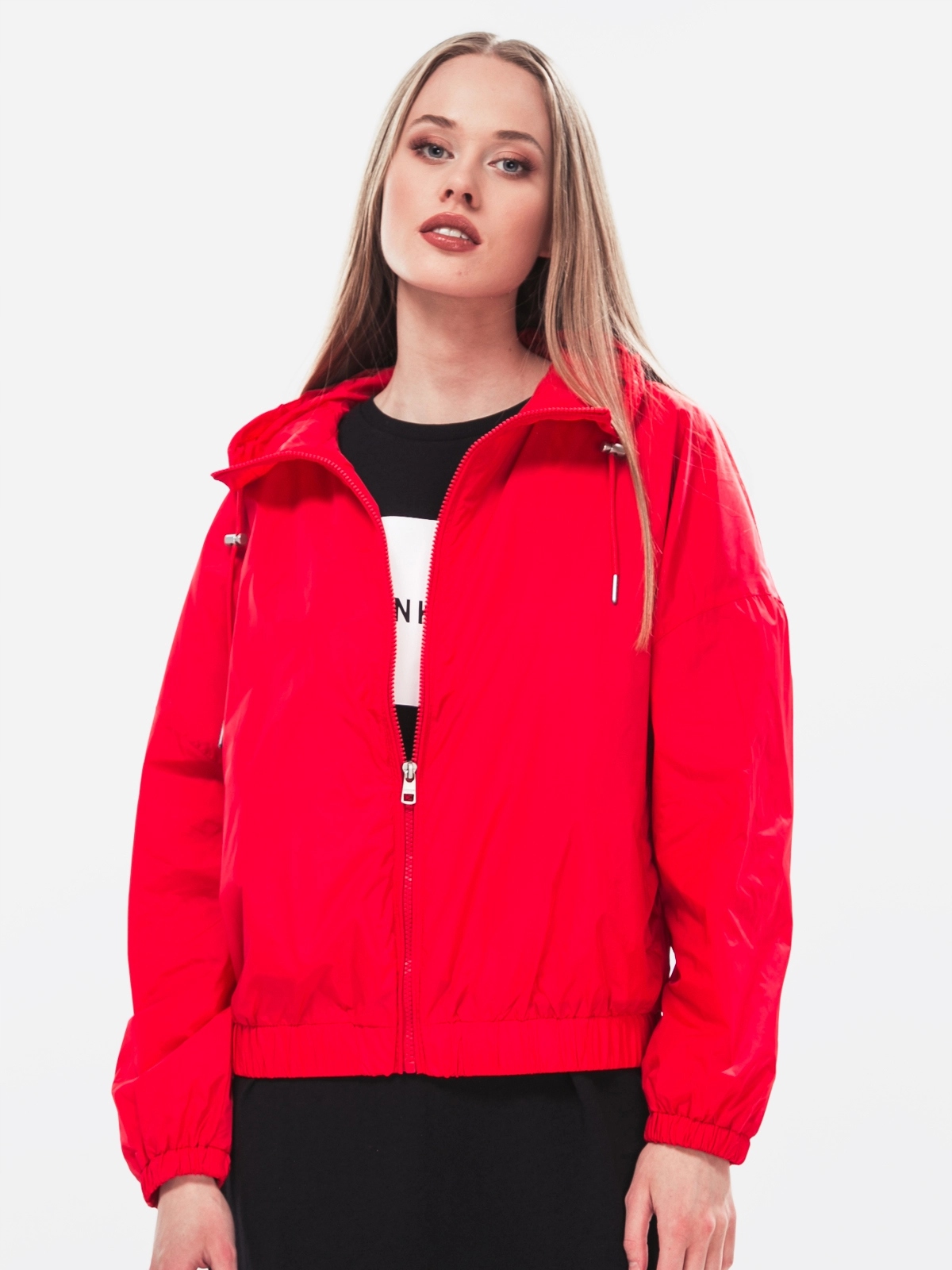 Větrovka Calvin Klein Red Červená Dámská Jarní Přechodka