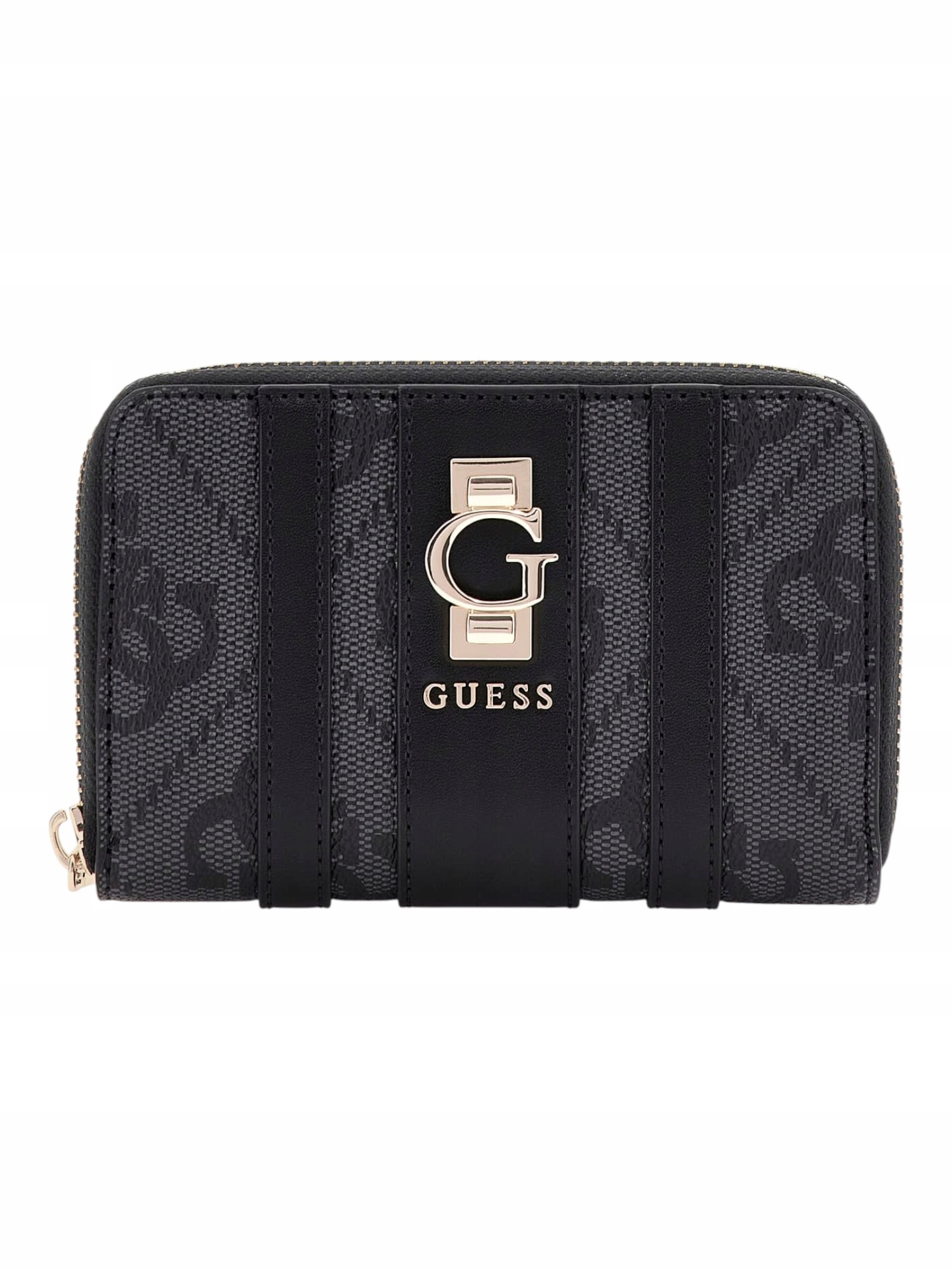 Guess Dámská Peněženka Erenia Slg Medium Zip Šedá/černá