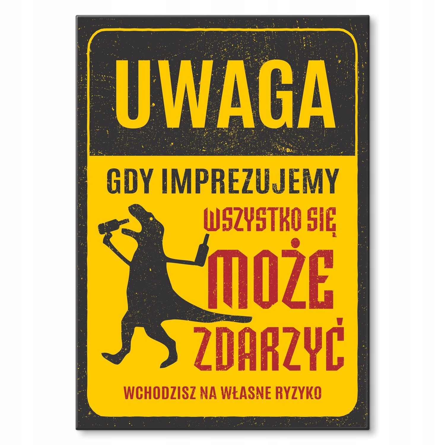 Kovový plakát při párty Štítek Plech 30 x 42 cm Dárek