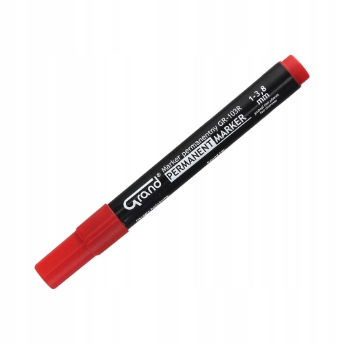 

Marker Permanentny Grand GR-103R Czerwony Okrągły