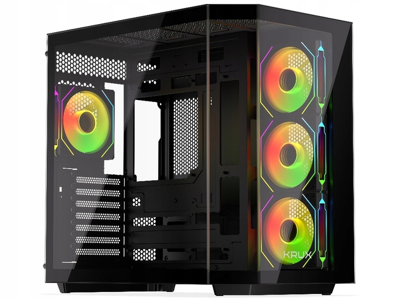 Krux Empero ARGB Black Obudowa komputerowa Midi Tower