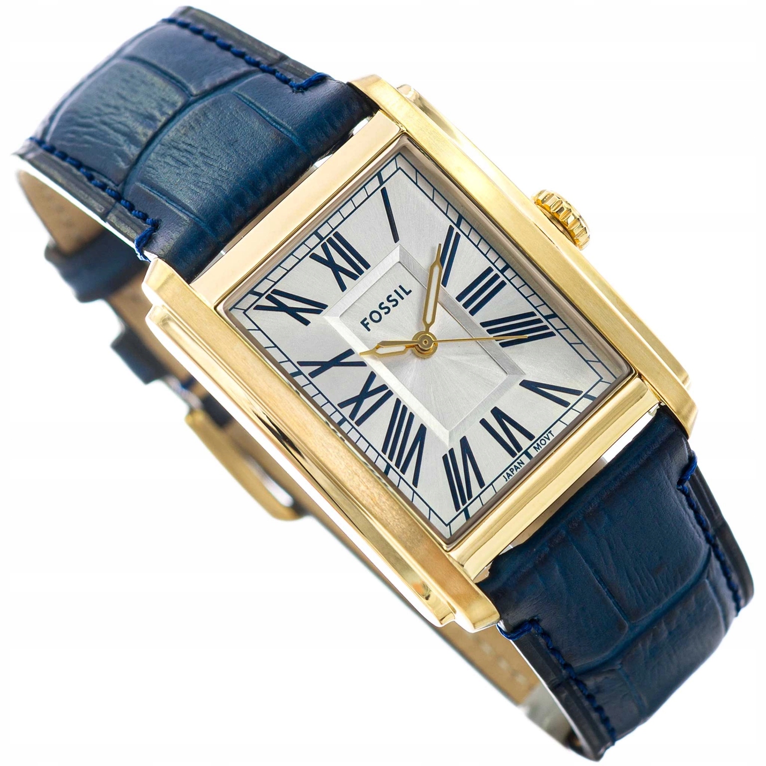 Pánské Hodinky Fossil FS6076 Carraway Tmavě Modré S Elegantním Řemínkem