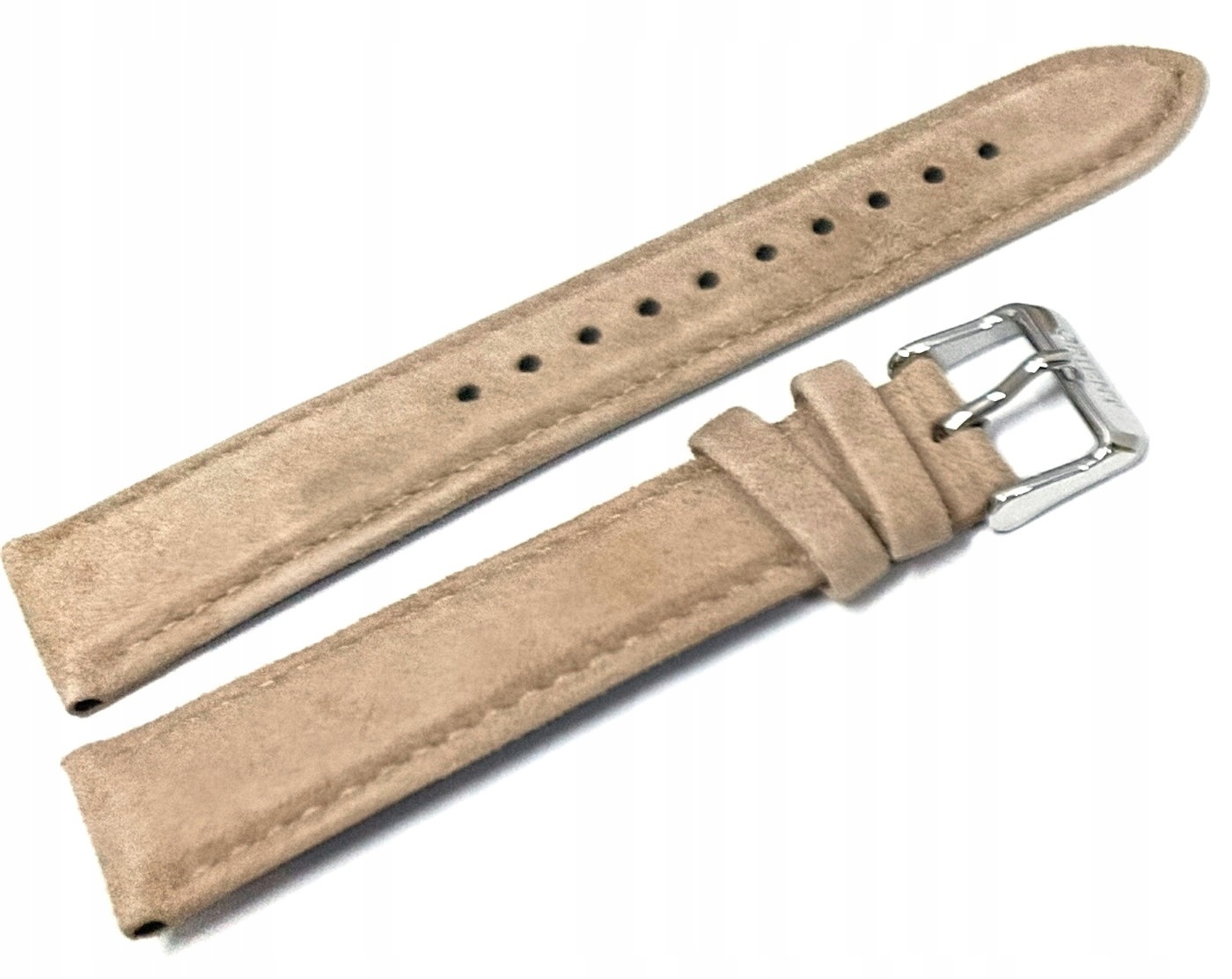 Originální Kožený Semišový Béžový Řemínek Na Hodinky Orient Bambino 20 mm