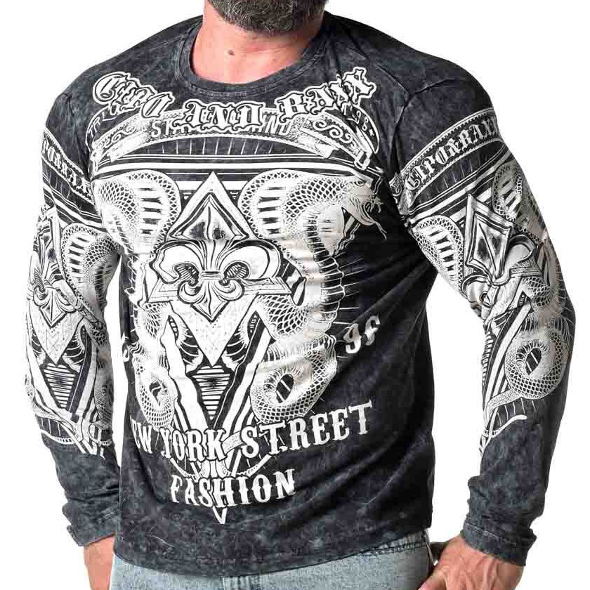 Mikina s dlouhým rukávem Cipo Baxx Mazany New York Street Fashion Snakes