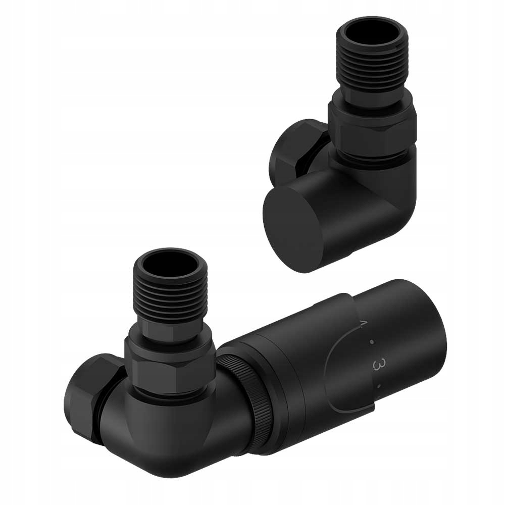 Axiální Termostatická Sada Černá Tully Pex 16 Cu