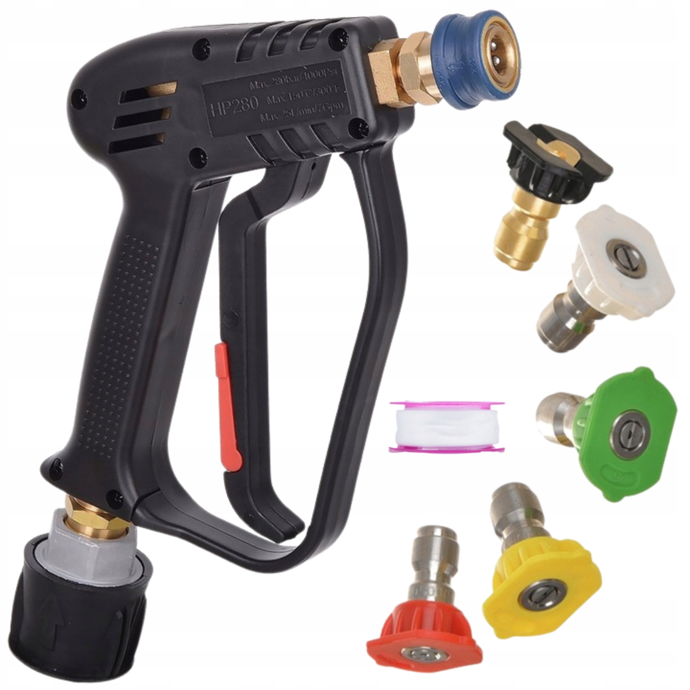Pistole komplet tryska rychlospojka 1/4" pro myčku Karcher K2 K3 K4 K5 K6 K7