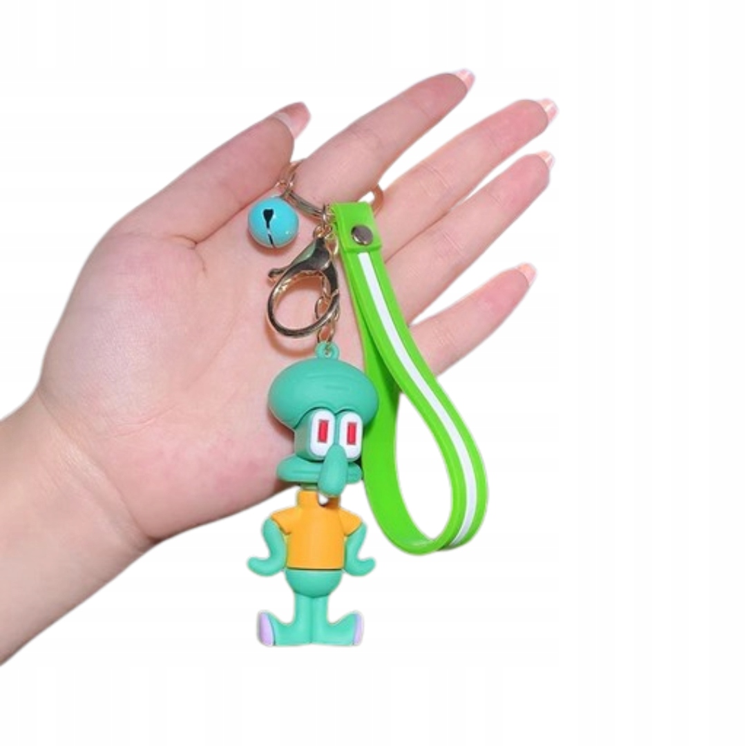 BRELOK DO KLUCZY BRELOCZEK ZAWIESZKA SPONGEBOB SKALMAR OBŁYNOS