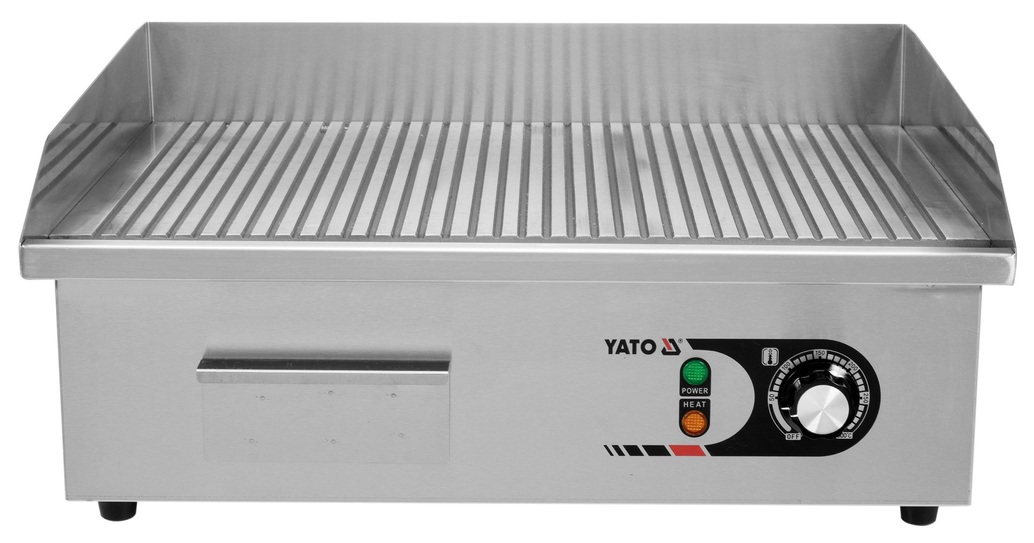 Elektryczna Płyta Grillowa Ryflowana Gastronomiczna 55 cm Yato YG-04587