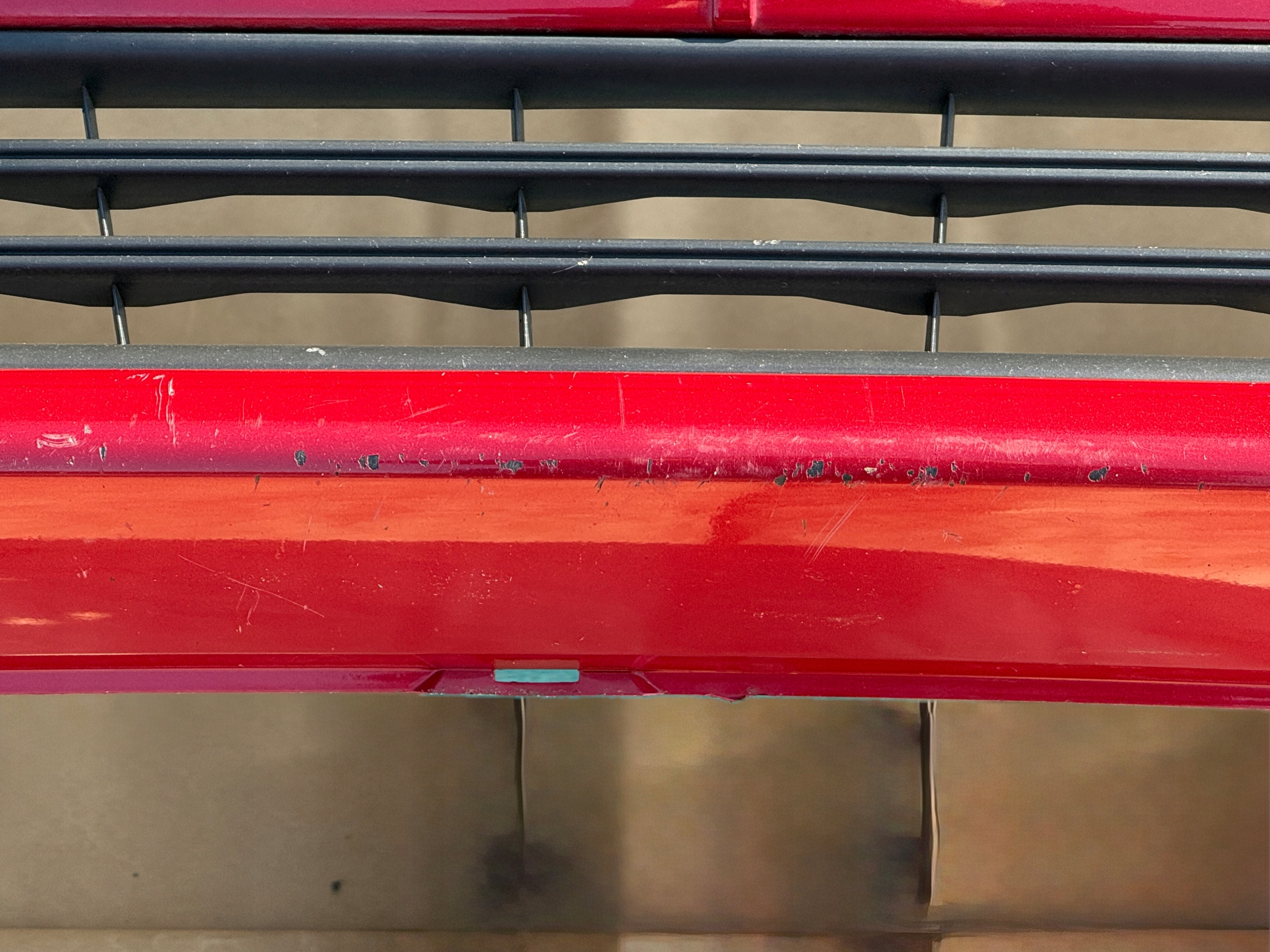 FORD FIESTA MK7 LIFT 2012-2017 bumper front CANDY RED PDC original