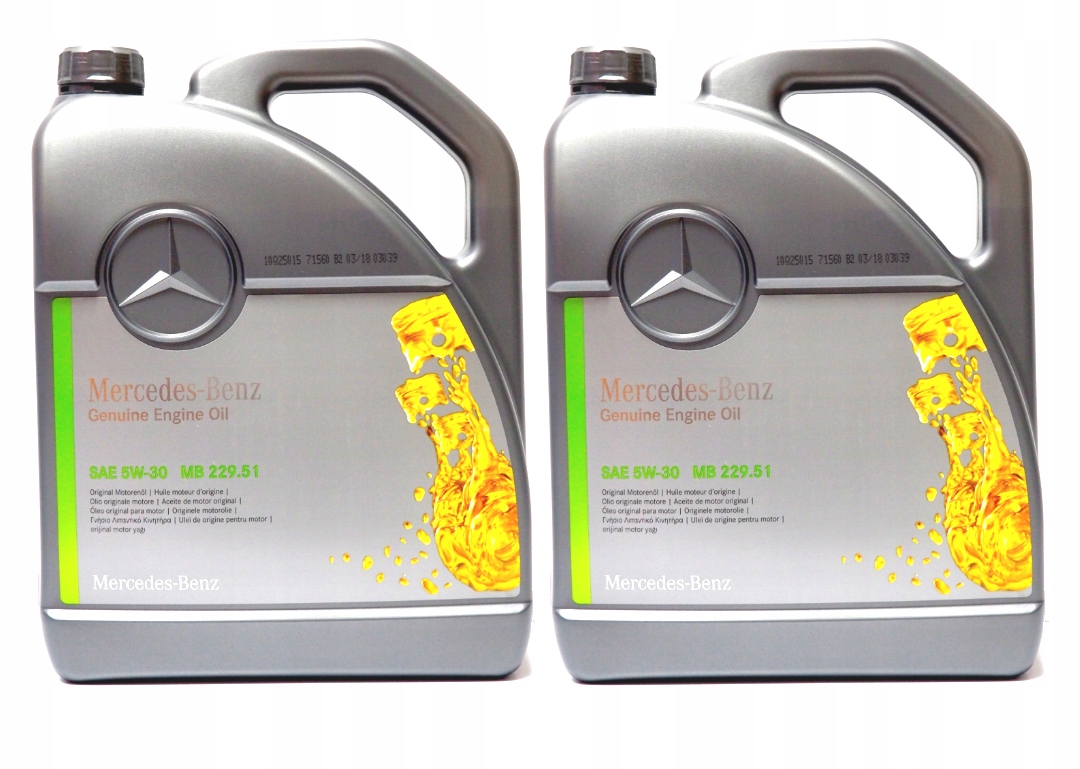 ORYGINALNY OLEJ MERCEDES-BENZ 5W30 MB229.51 10L