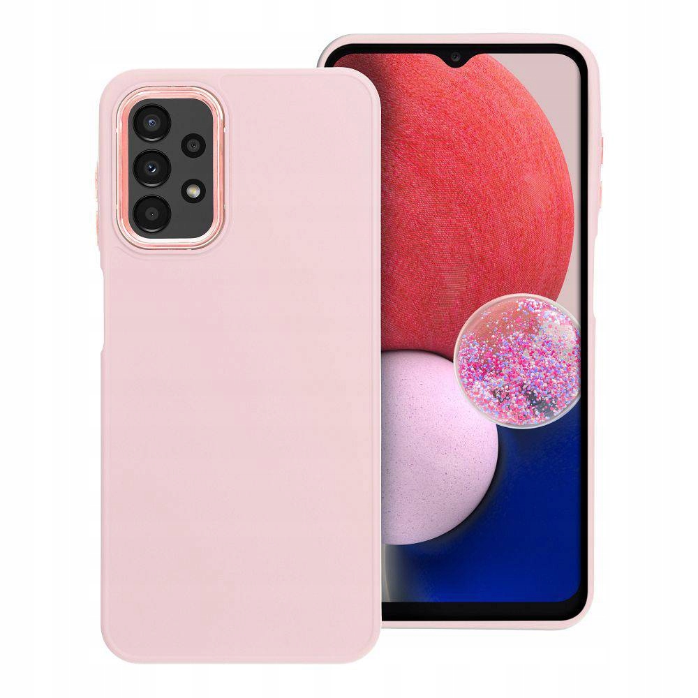 Etui Frame Do Samsung A13 4G Pudrowy Róż