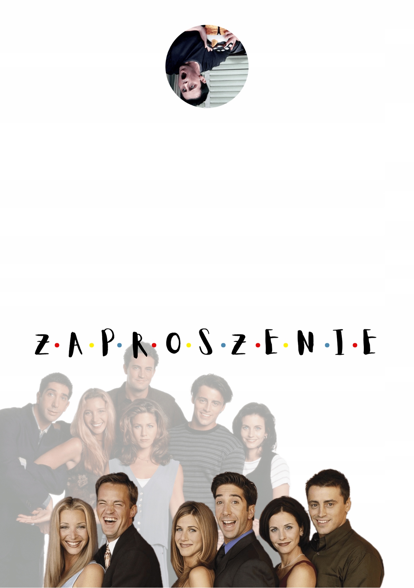 ZAPROSZENIE PRZYJACIELE ZAPROSZANIA FRIENDS SERIAL 20x15 cm Marka inna