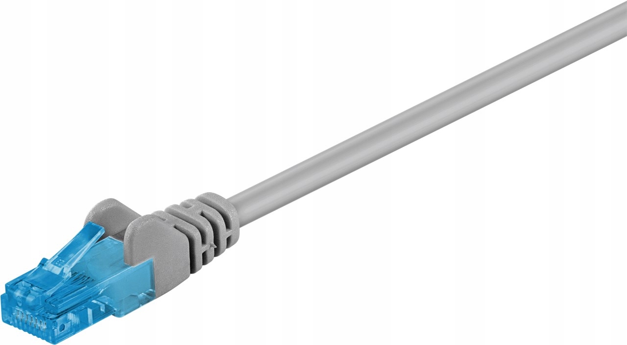 Kabel sieciowy Goobay 55418 Cat 6A U/utp 0,5m szary miedziowy