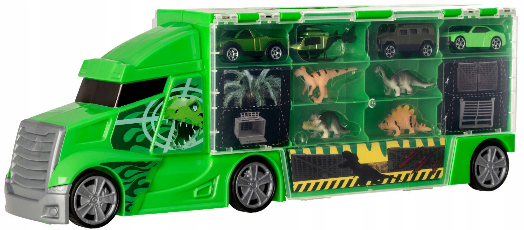 TEAMSTERZ DINO TRANSPORTER CIĘŻARÓWKA + AKCESORIA