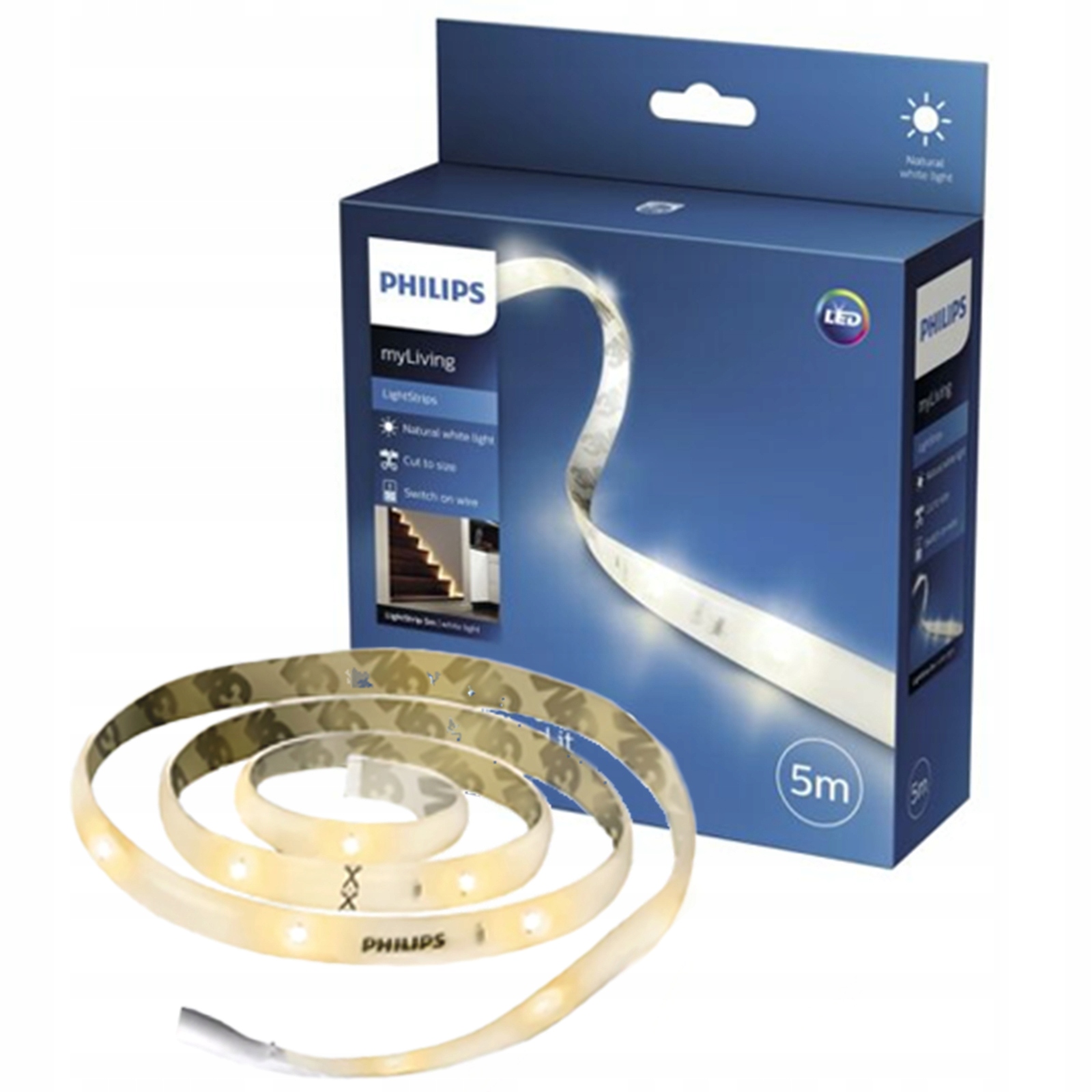 Led pásik myLiving Lightstrips 230V 24W biely teplý 5 m Philips